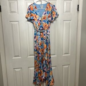 Nicole Miller Maxi Dress High-Low